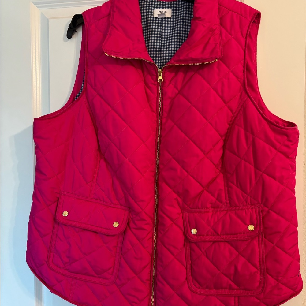 Women's Quilted Vest - Pink